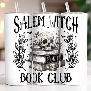 20 oz Salem Witch Book Club Stainless Travel Tumbler